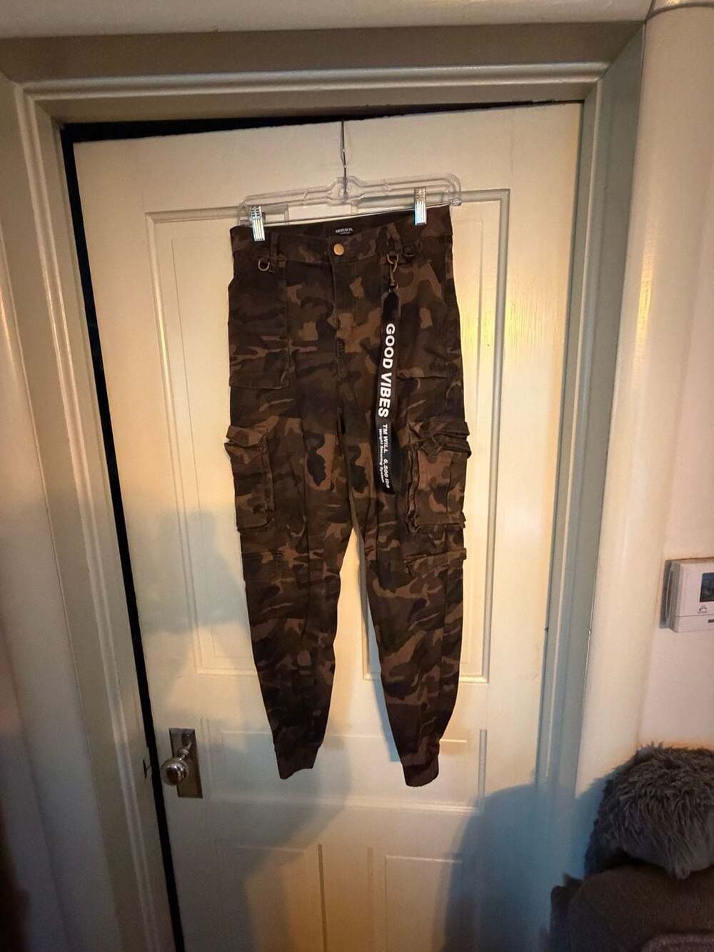 American Bazi Camo Cargo Jogger Size M Brown Green